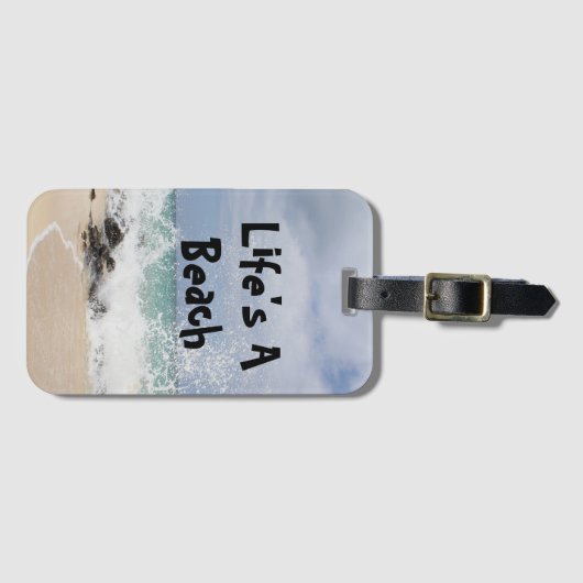 Het leven is een strand Bagagelabel (Voorkant (horizontaal))