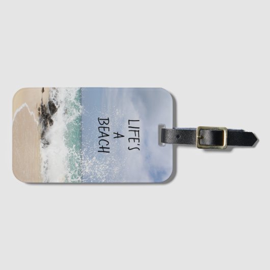 Het leven is een strand Bagagelabel (Voorkant (horizontaal))