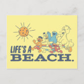 Het leven is een strand briefkaart (Voorkant)