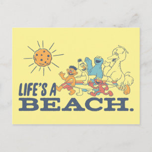 Het leven is een strand briefkaart