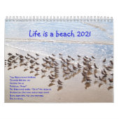 Het leven is een strand Calandar Kalender (Hoes)