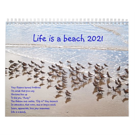 Het leven is een strand Calandar Kalender (Hoes)