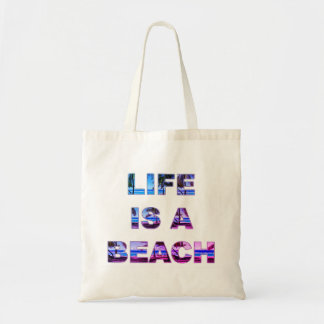 Het leven is een strand Canvas tas