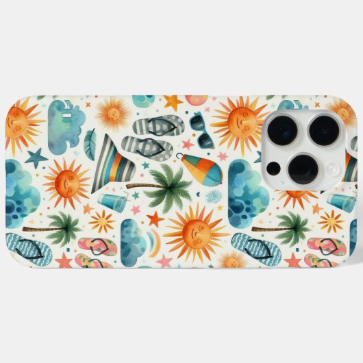 Het leven is een strand Case-Mate iPhone case (Achterkant (horizontaal))