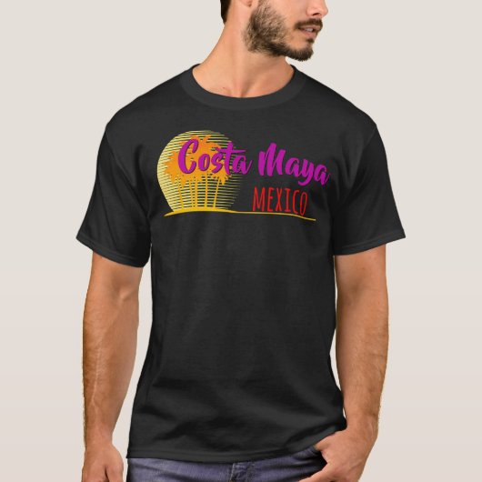 Het leven is een strand Costa Maya Mexico T-shirt (Voorkant)