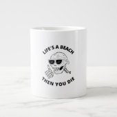 Het leven is een strand, dan sterf je grote koffiekop (Voorkant)