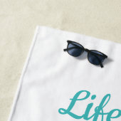 Het leven is een strand, de Tropische Golven van d Strandlaken (In situ)