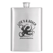 Het leven is een strand - Funny Summer Quote Flacon (Voorkant)