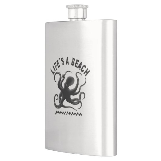 Het leven is een strand - Funny Summer Quote Flacon (Links)
