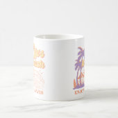 Het leven is een strand geniet van de golven koffiemok (Center)