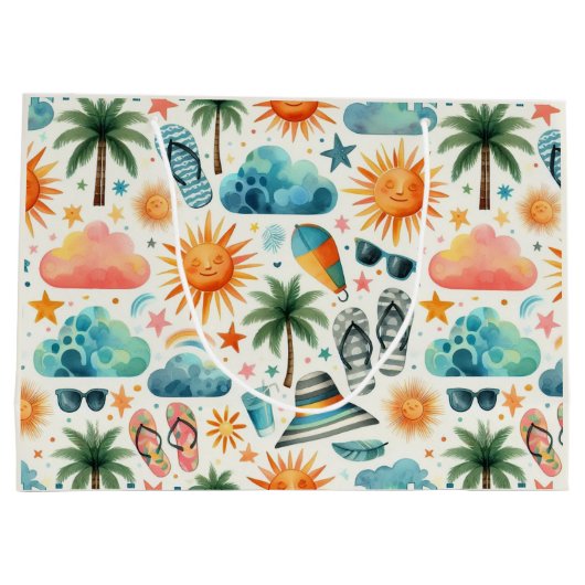 Het leven is een strand groot cadeauzakje (Achterkant)