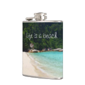 Het leven is een strand heupfles (Links)