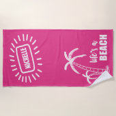 Het leven is een strand ID415 Strandlaken (Voorkant)