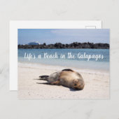 Het leven is een strand in het Briefkaart van Gala (Voorkant / Achterkant)