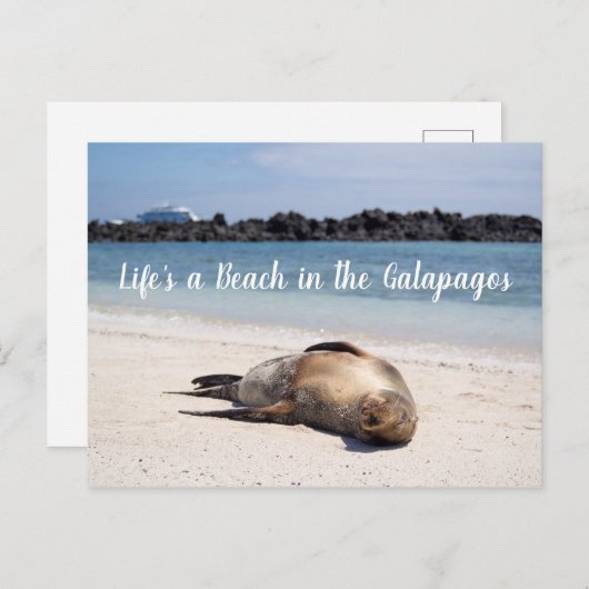 Het leven is een strand in het Briefkaart van Gala (Voorkant / Achterkant)