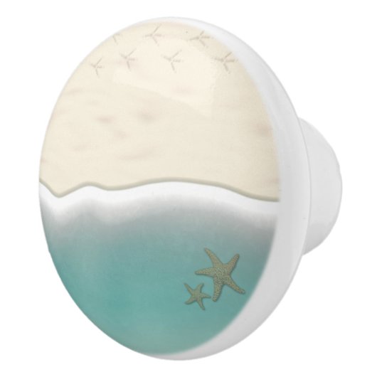 Het leven is een strand keramische knop (Rechts)