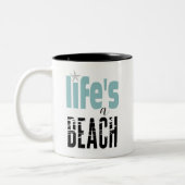 Het leven is een strand koffie Mok (Links)
