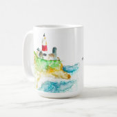 Het leven is een strand koffiemok (Voorkant links)