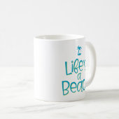 Het leven is een strand. koffiemok (Voorkant rechts)