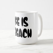 Het leven is een strand koffiemok (Voorkant rechts)