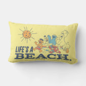 Het leven is een strand kussen (Achterkant)