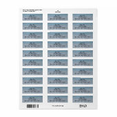 Het leven is een strand mailinglabels etiket (Full Sheet)