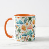 Het leven is een strand mok (Links)