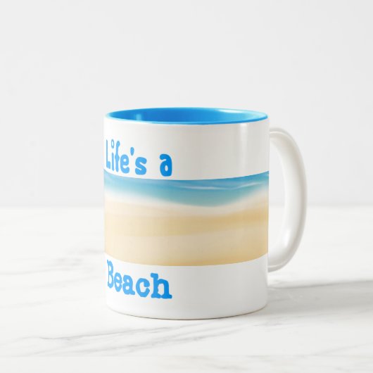 Het leven is een strand Mok (Voorkant rechts)