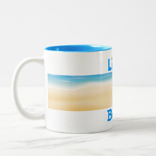 Het leven is een strand Mok (Links)