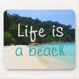 Het leven is een strand muismat