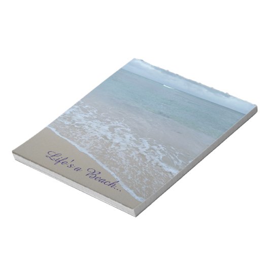 Het leven is een strand... notitieblok. notitieblok (Linkerzijde)