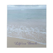 Het leven is een strand... notitieblok. notitieblok (Voorkant)