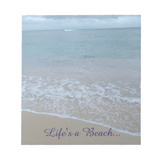 Het leven is een strand... notitieblok. notitieblok (Voorkant)