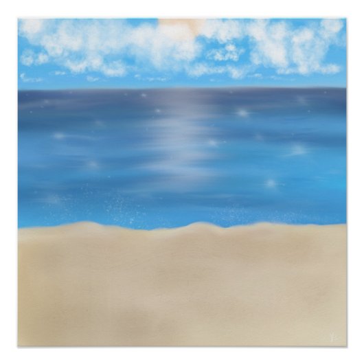 Het leven is een strand! perfect poster (Voorkant)