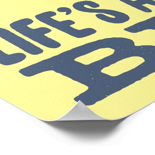 Het leven is een strand poster (Hoek)