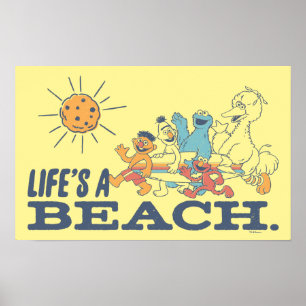 Het leven is een strand poster