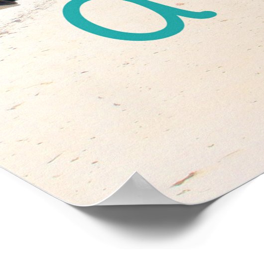 Het leven is een strand poster (Hoek)