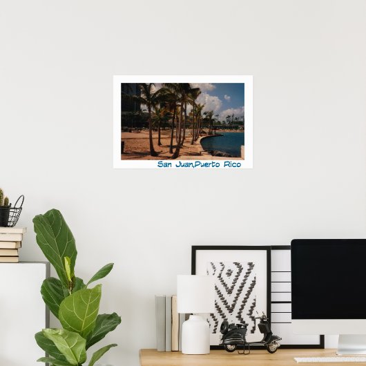 Het leven is een strand..... poster (Thuiskantoor)