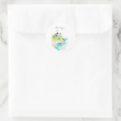 Het leven is een strand ronde sticker (Tas)