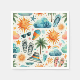 Het leven is een strand servet