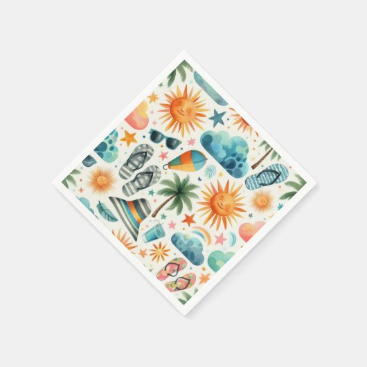 Het leven is een strand servet (Hoek)