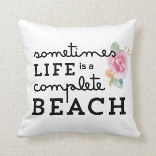 Het leven is een strand Sierkussen