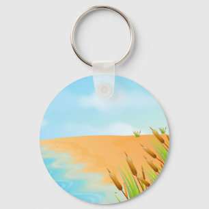 Het leven is een strand sleutelhanger
