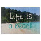 Het leven is een strand snijplank (Voorkant)