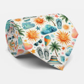 Het leven is een strand stropdas (Opgerold)