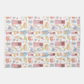 Het leven is een strand teatowel theedoek (Horizontaal)