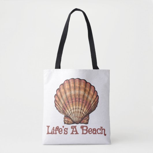 Het leven is een strand tote bag (Voorkant)