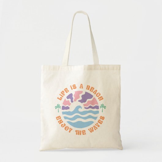 Het leven is een strand tote bag (Voorkant)
