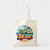 Het leven is een strand tote bag (Voorkant)