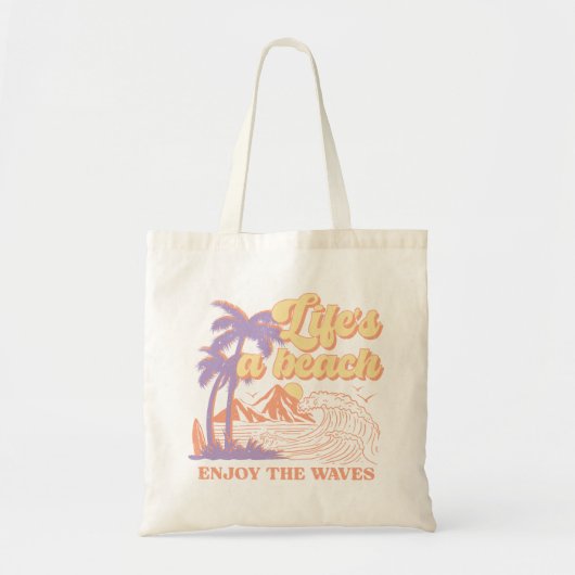 Het leven is een strand tote bag (Voorkant)